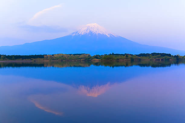 istock Inverted Mount Fuji reflected in Lake Tanukiko 519219901