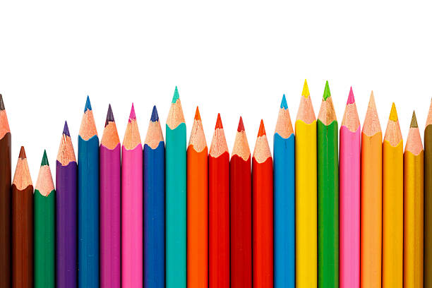 istock Colour pencils isolated on white background 519224282