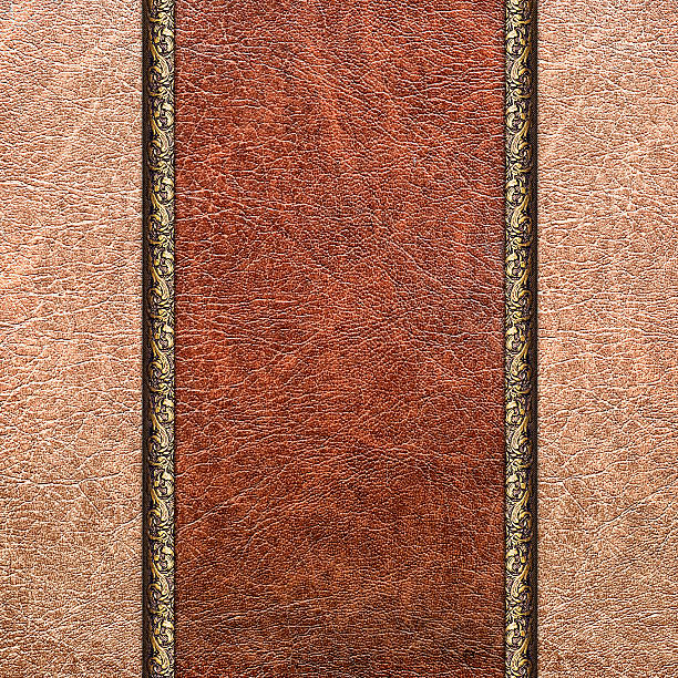istock Combined stitched leather background in vintage style 519226146