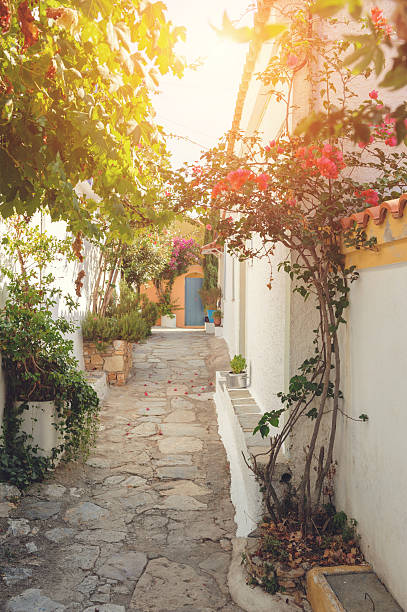 istock Typical street in Greece 519226158