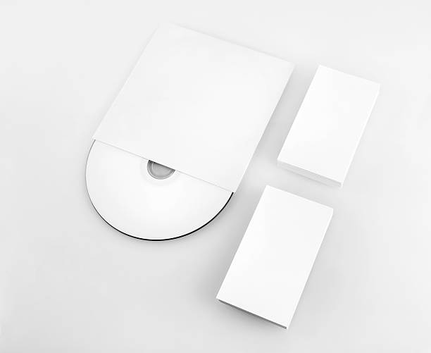 istock Blank business cards and CD 519228332