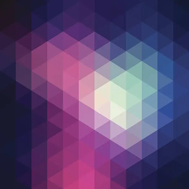 Vector illustration of Hexagon abstract background