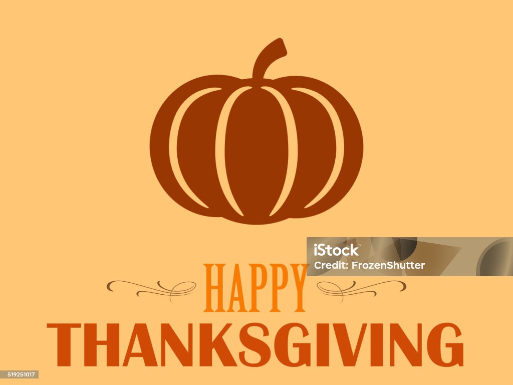 Happy Thanksgiving Clip Art stock illustration