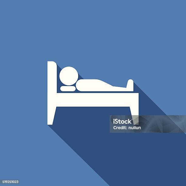 Ilustración de Icono De Descanso y más Vectores Libres de Derechos de Almohada - Almohada, Cama, Descansar