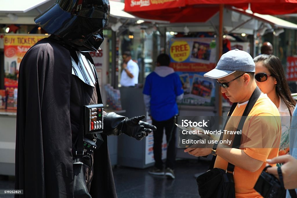 Darth Vader Actor in front of Chinese Theater, Los Angeles - Royalty-free Darth Vader Stok görsel