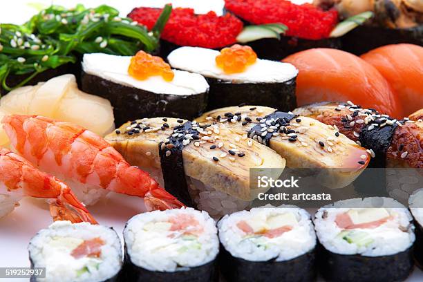 Japanese Sushi Stock Photo - Download Image Now - Fish, Food, Freshness