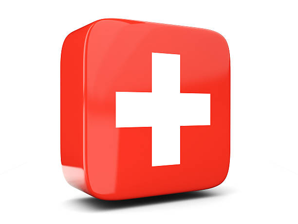 istock Square icon with flag of switzerland. 3D illustration 519261672