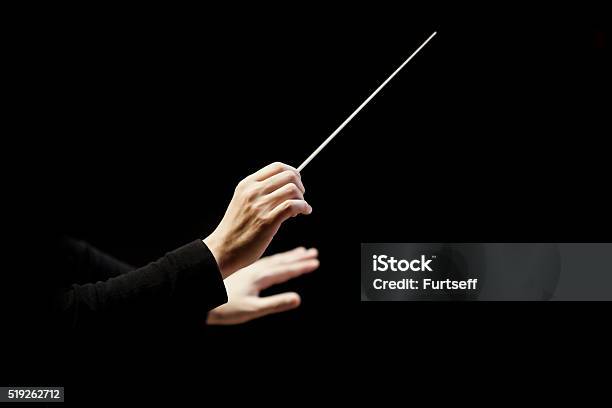 Hands Of Conductor Stock Photo - Download Image Now - Musical Conductor, Orchestra, Director