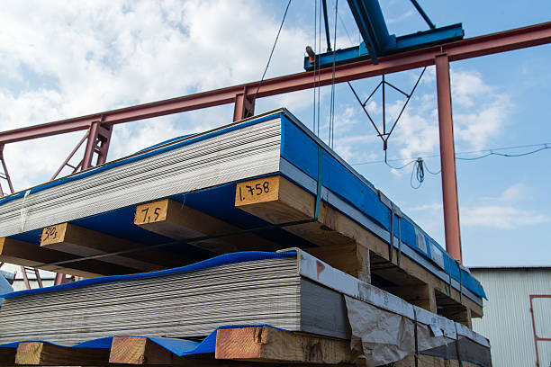 istock sheet metal on the pallet 519275330
