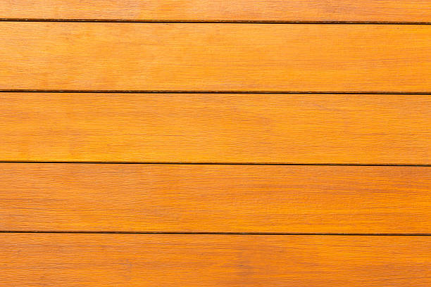 Pattern of Orange Modern Wooden Wall Surfaced.