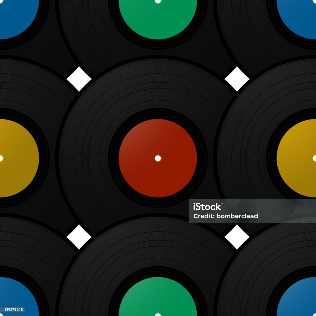 Disk Pattern Backgrounds Record Disk Pattern Stock Illustration - Download Image Now - Analog ...
