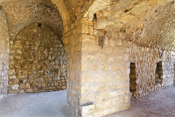 istock Ruins and details Crusader fortress 519280771