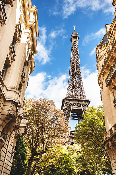 istock Tour eiffel tower on the residential district 519282603