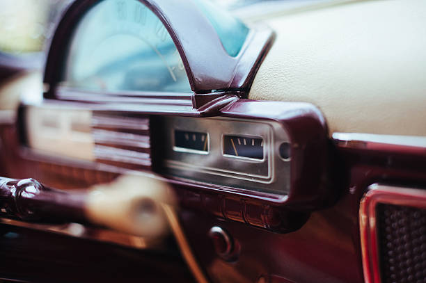 istock Closeup windshield in the rain Volga car 519305756