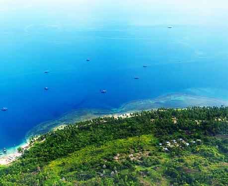 Aerial Photo of an Island Near Jakarta