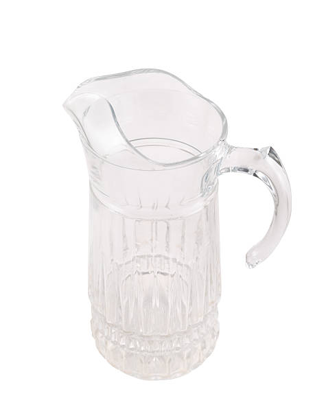 istock Transparent glass pitcher ewer isolated 519308174