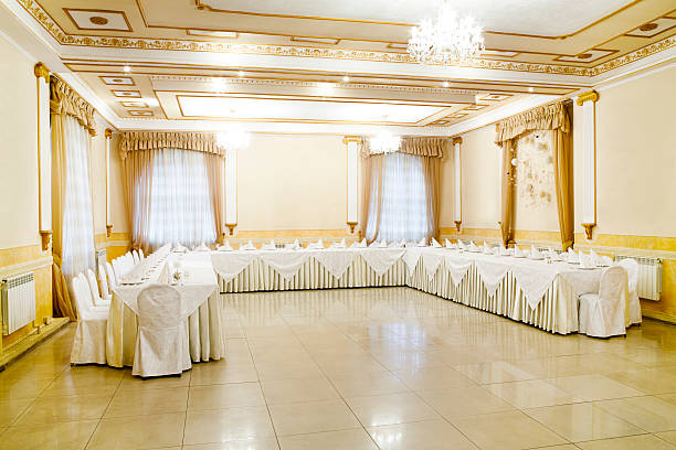 ristorante evento. banchetto, un matrimonio, una festa - restaurant banquet table wedding reception foto e immagini stock