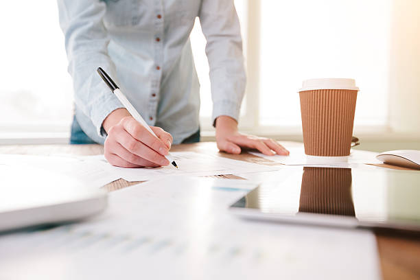 istock Business woman working at the office 519310120