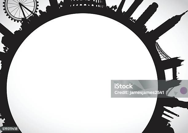 World Abstract Watermark Abstract World Landmarks Stock Illustration - Download Image Now ...