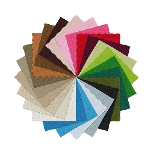 生地サンプル（クリッピングパス） - color swatch colors color image fabric swatch ストックフォトと画像