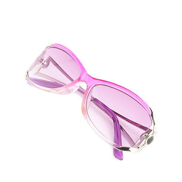 istock Stylish pink female glasses isolated 519312408