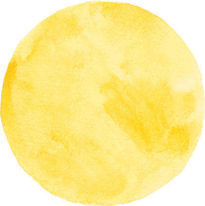 Yellow Watercolor Circle