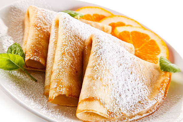 istock Crepes with cream and fruits 519314494