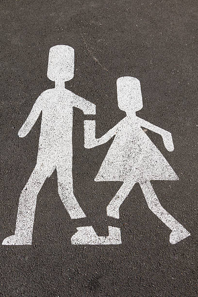 istock sign for children walking in the ground 519314878