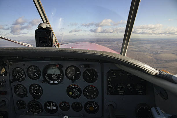 istock Cockpit of plane. Russia 519314996