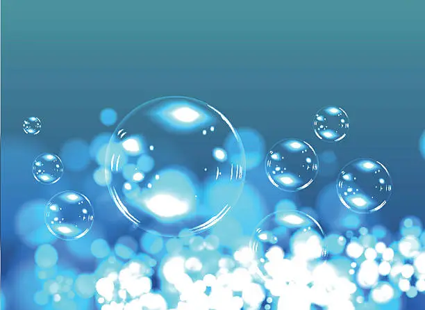 Vector illustration of Bubble soap background