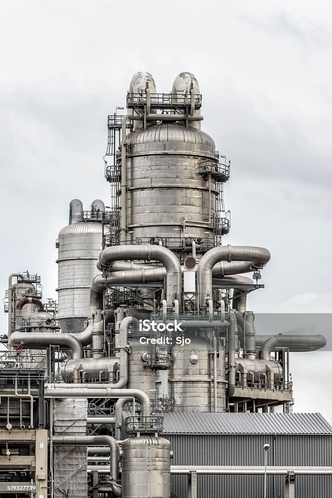 Power plant Detail on a new coal burning power plant. Air Pollution Stock Photo