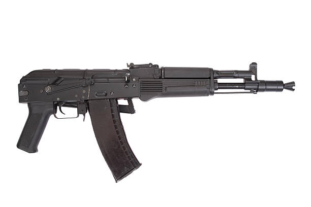 istock new modern Kalashnikov assault rifle on white 519328895