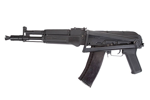 istock new modern Kalashnikov assault rifle on white 519328905