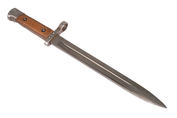 istock ww1 period bayonet isolated on white background 519328993