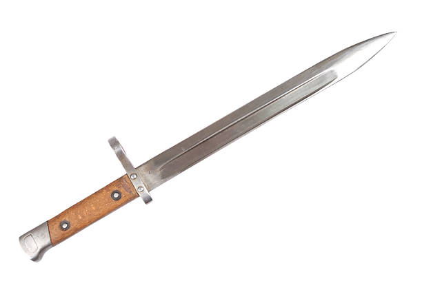 istock ww1 period bayonet isolated on white background 519328999
