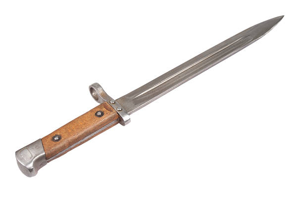 istock ww1 period bayonet isolated on white background 519329005