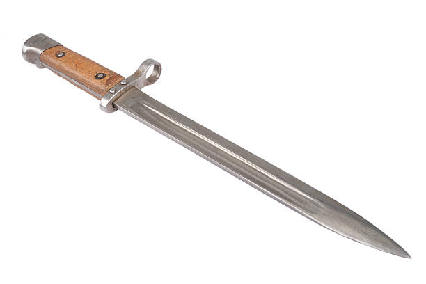 istock ww1 period bayonet isolated on white background 519329009