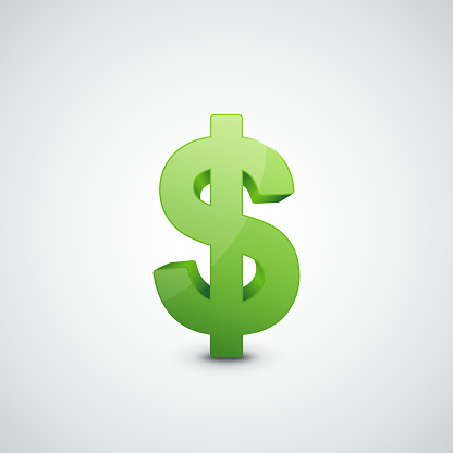 Dollar Sign Illustration, Graphic Concept  For Your Design.