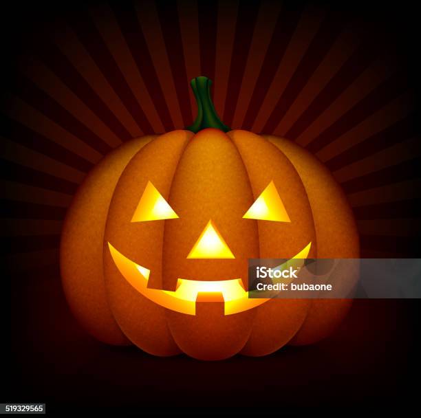 Ilustración de Halloween Calabaza Cara De Arte Vectorial Libre De Derechos y más Vectores Libres de Derechos de Alimento