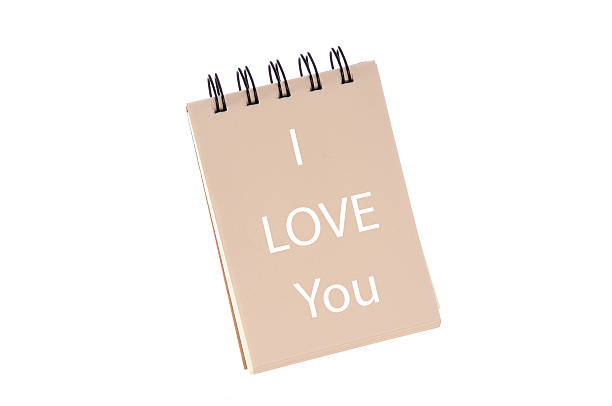 istock I love you text on on paper sheet background 519329870