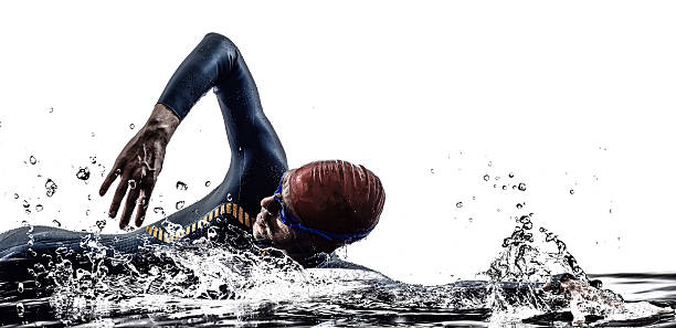 istock man triathlon iron man athlete swimmers swimming 519330001