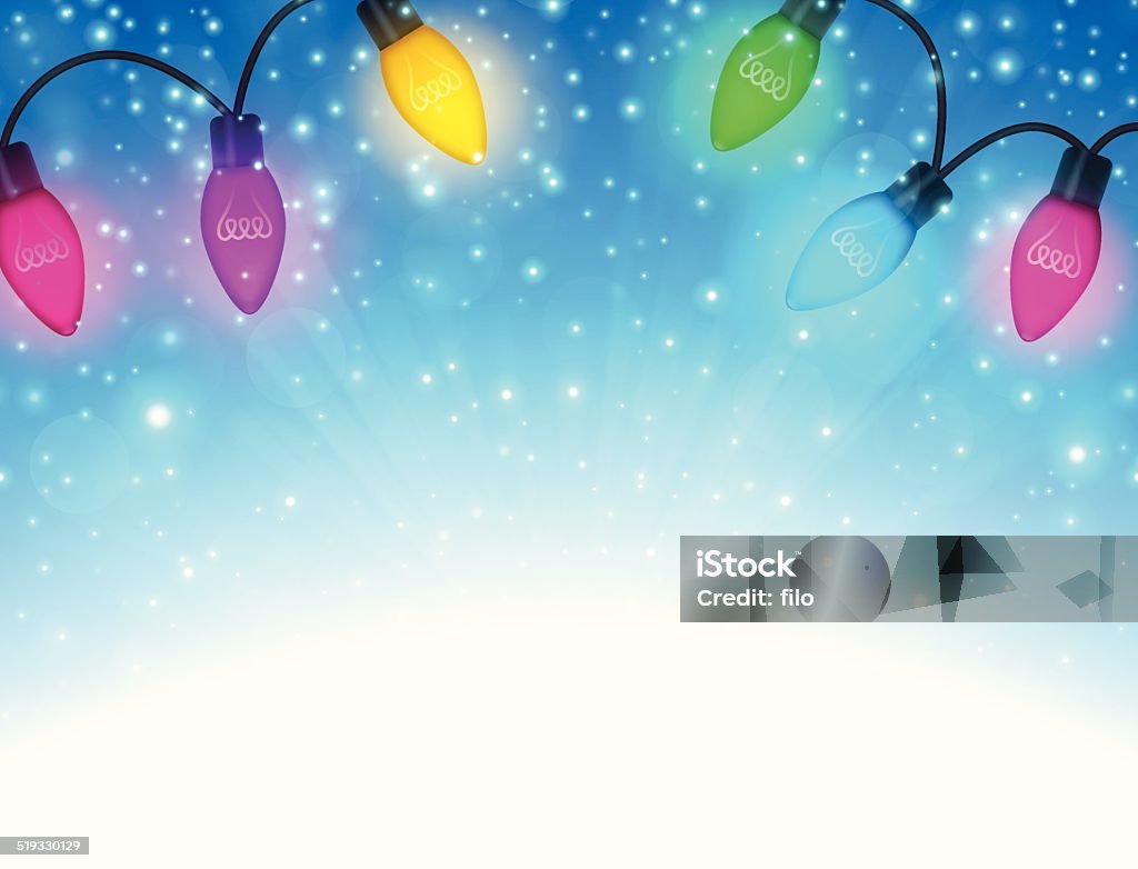 Holiday Lights Background Christmas and holiday lights background with space for copy. EPS 10 file. Transparency effects used on highlight elements. Christmas Lights stock vector