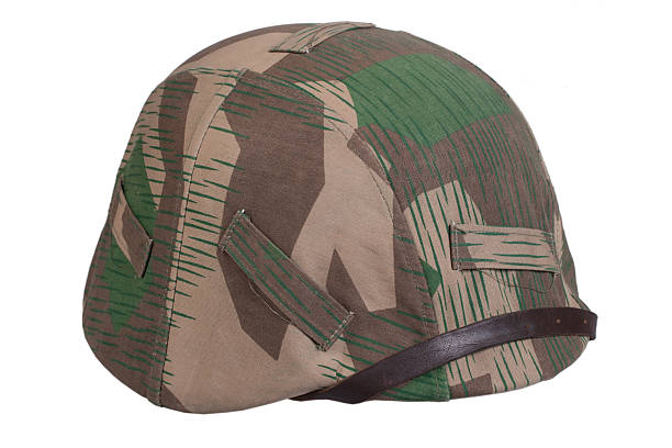camouflaged nazi german helmet