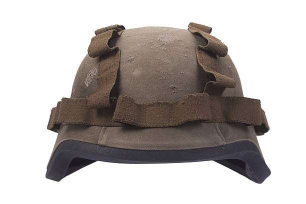 istock kevlar helmet with camouflage cover 519330195