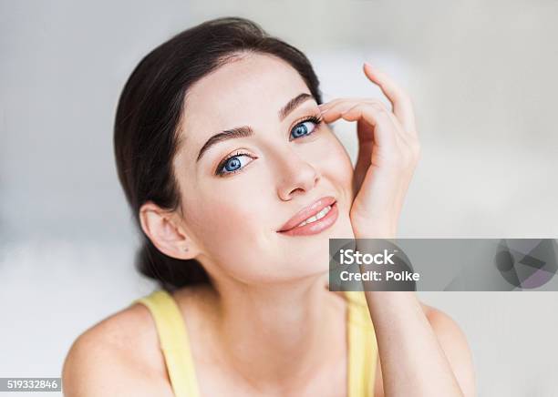 Closeup Portrait Of Beautiful Women Stock Photo - Download Image Now - Beauty, Eye, Women