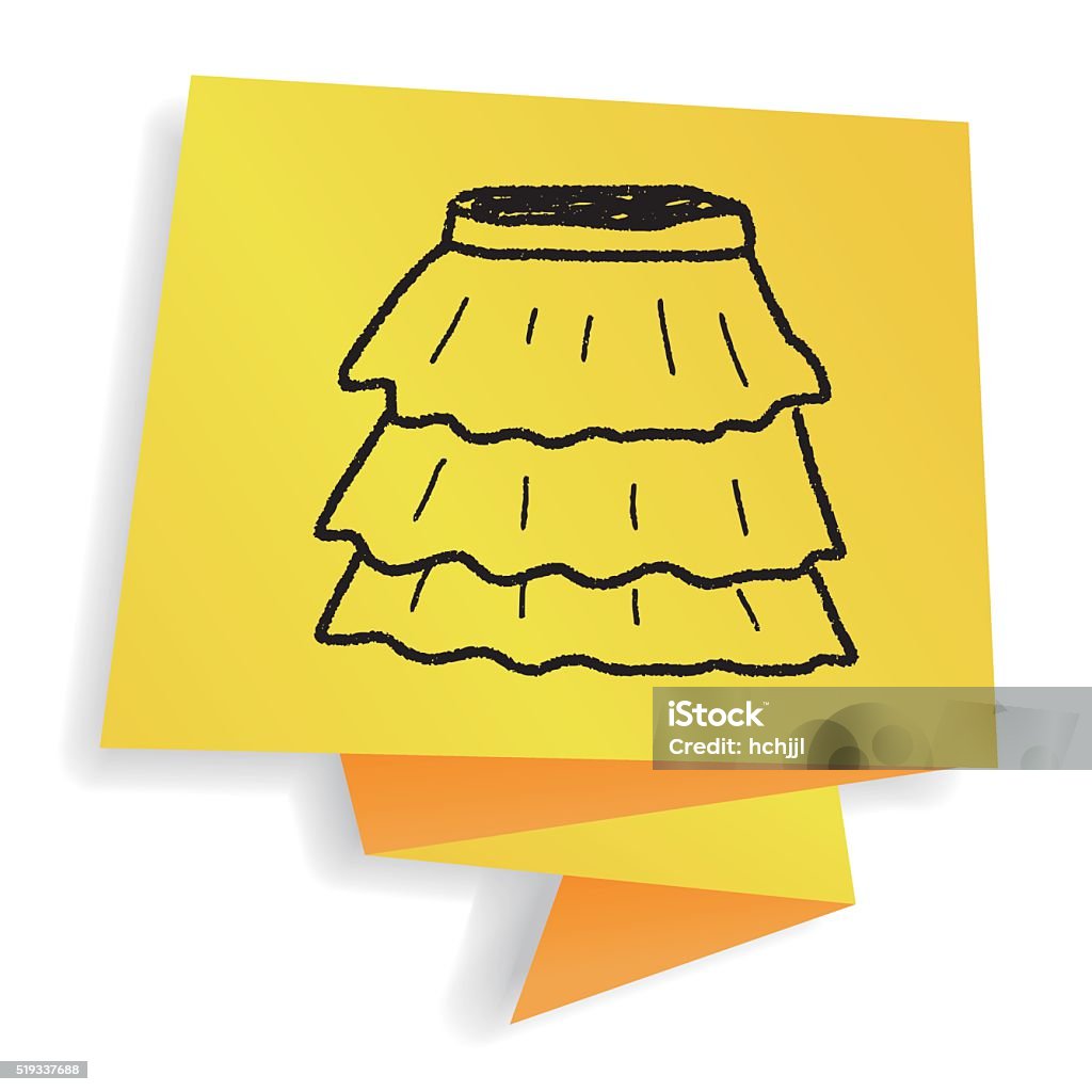 skirt doodle Arts Culture and Entertainment stock vector