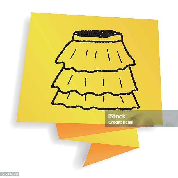 Skirt Doodle Stock Illustration - Download Image Now - Arts Culture and Entertainment, Backgrounds, Clothing