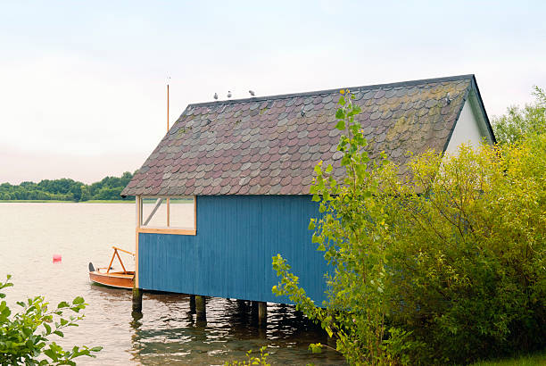 istock Boathouse at the Schaalsee in Germany 519339460