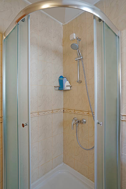 istock Interior of a bathroom in a guest house 519341904