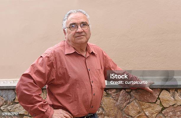 Portrait Of A Retired Man And Relaxed Stock Photo - Download Image Now - 65-69 Years, Men, 70-79 Years